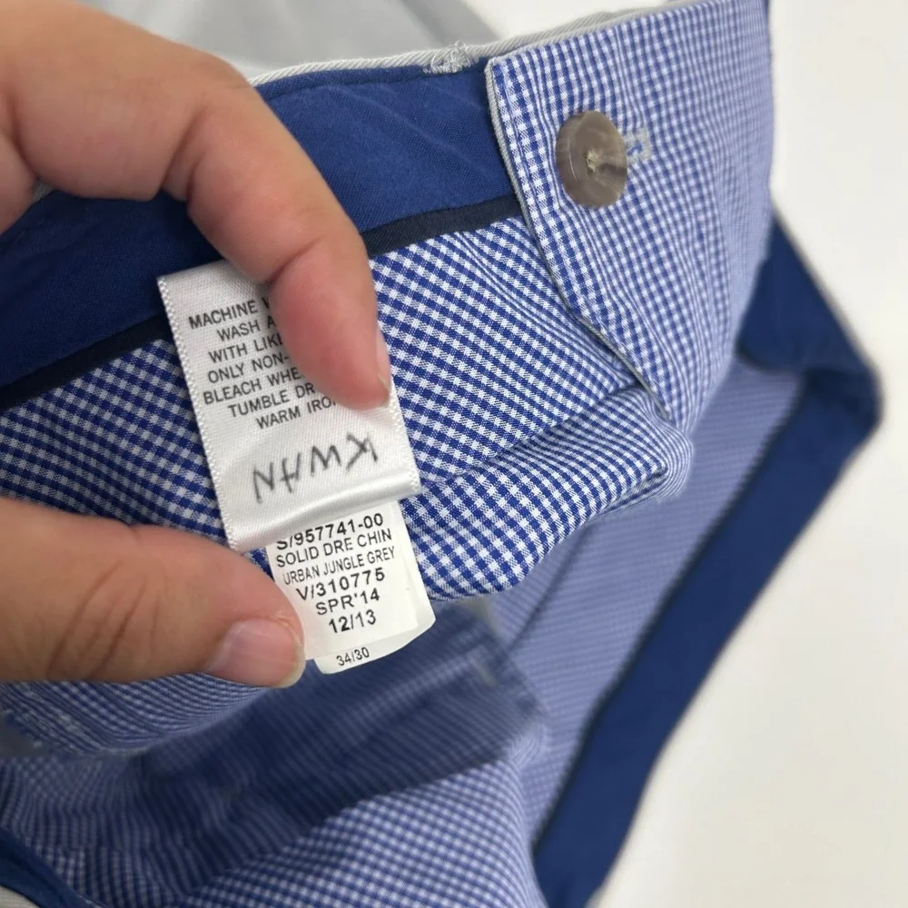 Banana Republic Chinos Mens 34x29 Grey Non Iron Tailored Slim Fit Dress Pants
